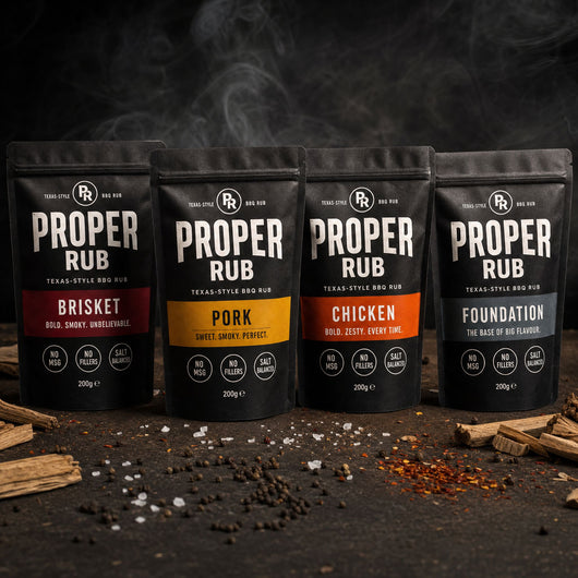 Proper Rub BBQ Rub Collection | Brisket, Pork, Chicken & Foundation