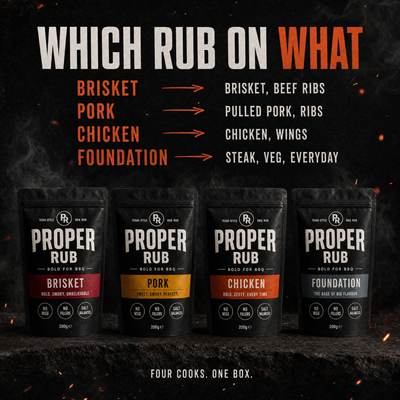 Proper Rub BBQ Rub Collection | Brisket, Pork, Chicken & Foundation