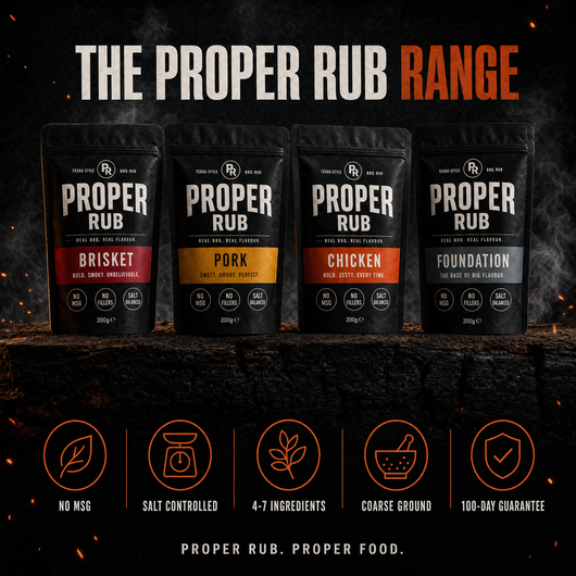 Proper Rub BBQ Rub Collection | Brisket, Pork, Chicken & Foundation
